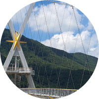 보현산댐 출렁다리